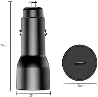Another view of the USB C Car Charger Fast Charging,20W Type-c Car Adapter, 4