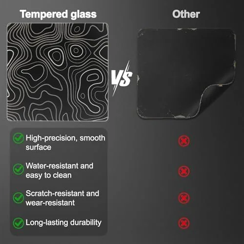 The Glass Mousepad, Hard Surface Gaming Mouse Pads, Mousepad Gaming, Glasspad in real use