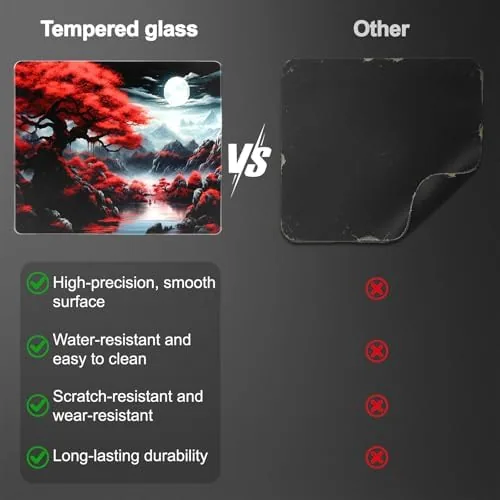 The Glass Mousepad, Hard Surface Gaming Mouse Pads, Mousepad Gaming, Glasspad in real use