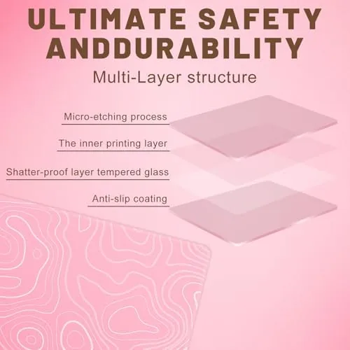 Close look at the Glass Mousepad, Hard Surface Gaming Mouse Pads, Mousepad Gaming, Glasspad build quality