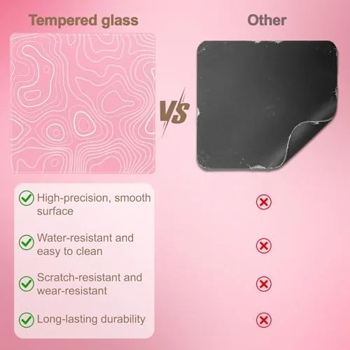 The Glass Mousepad, Hard Surface Gaming Mouse Pads, Mousepad Gaming, Glasspad in real use