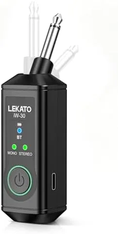 Overview of the LEKATO iW-30 Bluetooth Receiver with 6.35mm 1/4" TS Plug, BT