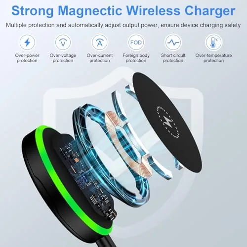 Another view of the 25W for Samsung Magnetic Wireless Charger Android Fast Charging Pad