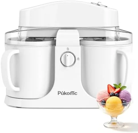 Pukomc Home Ice Cream Maker Machine with 2 Ice Cream Bowls,0.9 quarts | Easy Review: Tested and Rated