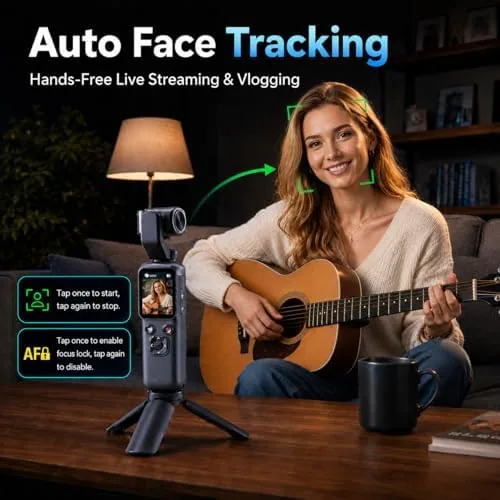The camera with its fold out touch screen open