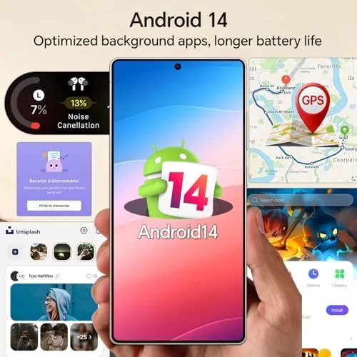 Detail shot of the IZ25 Unlocked Cell Phone with Built-in Pen, Snapdragon 888 Android features