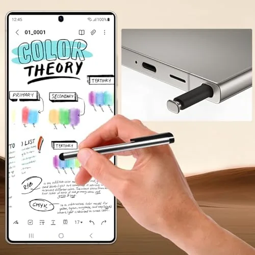 Another view of the IZ25 Unlocked Cell Phone with Built-in Pen, Snapdragon 888 Android