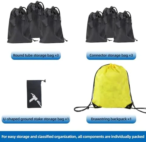 The Drone Obstacle Course Kit 3 Hoop Sizes (27", 23", 20") compared in context