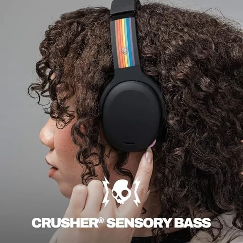Close look at the Skullcandy Crusher ANC 2 Noise Cancelling Wireless Headphones - All Love build quality