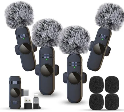 4 Wireless Microphones Mini Microphone for iPhone Android Phone Pad Computer, Small Lavalier Lapel Review: Tested and Rated