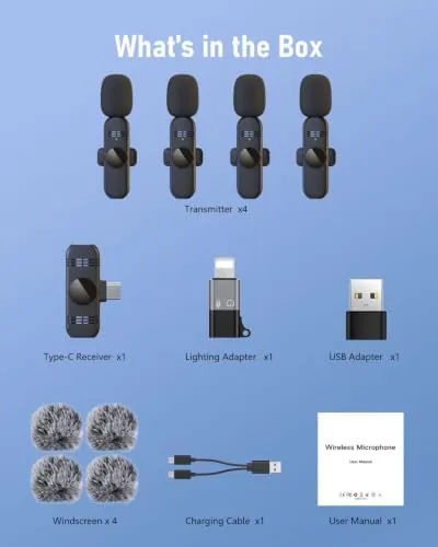 Testing the 4 Wireless Microphones Mini Microphone for iPhone Android Phone Pad over two weeks