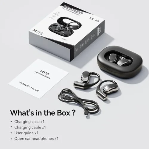 Testing the Open Ear Headphones Bluetooth Wireless Over Ear Earbuds(Black) | Ergonomic over two weeks