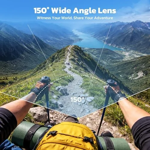 The camera mounted to a motorcycle recording the road ahead