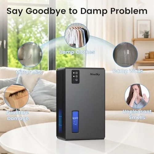 The Dehumidifiers for Home, 1000 Sq.Ft Dehumidifier with 95oz Water Tank in real use