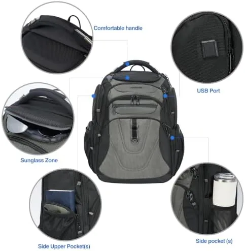The KROSER Travel Laptop Backpack 18.4 Inch XXXL Computer Backpack for in real use