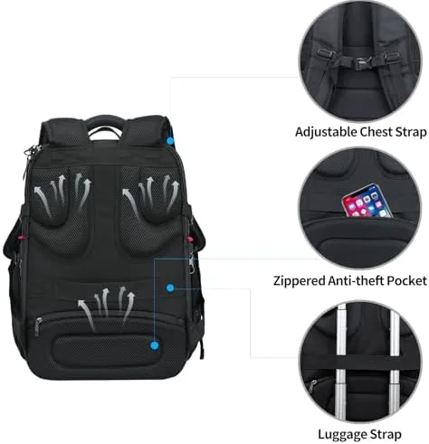 Another view of the KROSER Travel Laptop Backpack 18.4 Inch XXXL Computer Backpack for