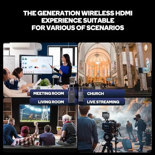Another view of the Wireless HDMI Transmitter & Receiver 1312ft, 5G 0.05s Latency 1080P