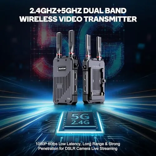 The Wireless HDMI Transmitter & Receiver 1312ft, 5G 0.05s Latency 1080P compared in context