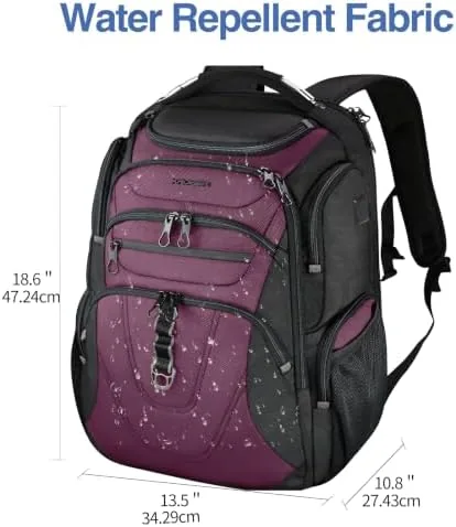 Close look at the KROSER Travel Laptop Backpack 18.4 Inch XXXL Computer Backpack for build quality