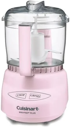 The Mini-Prep Plus next to a full size food processor for comparison