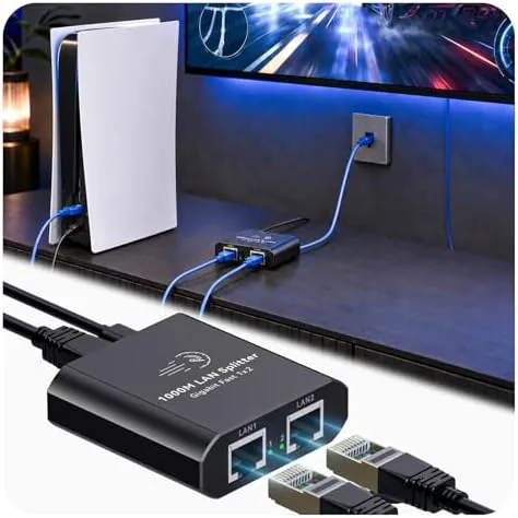 Ethernet Splitter 1 to 2 Mini Gigabit Internet Switch 1 in 2 Out LAN Review: Tested and Rated