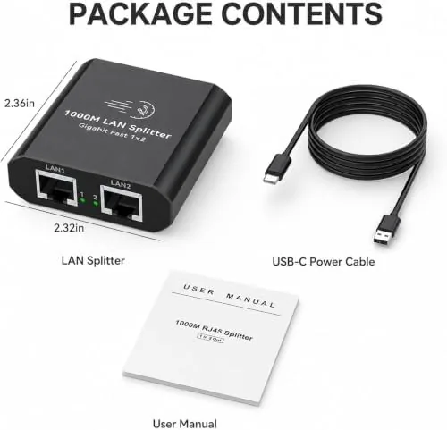 Testing the Ethernet Splitter 1 to 2 Mini Gigabit Internet Switch 1 over two weeks