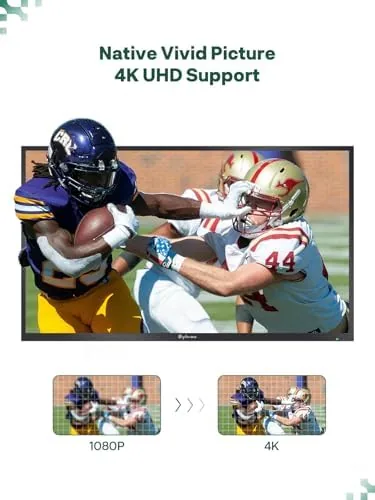 Another view of the SYLVOX 50" Outdoor TV, Partial Sun Outdoor TV for Shaded