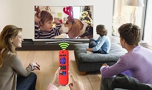 Another view of the Silicone Cover for Roku Voice TV Remote RCAL7R/Roku Express/Roku Streaming