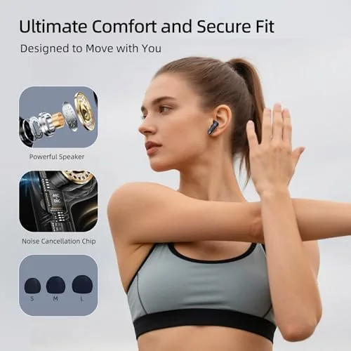 The Wireless Earbuds, 100H Bluetooth 5.4 Headphones, ENC+ ANC Noise Cancelling compared in context