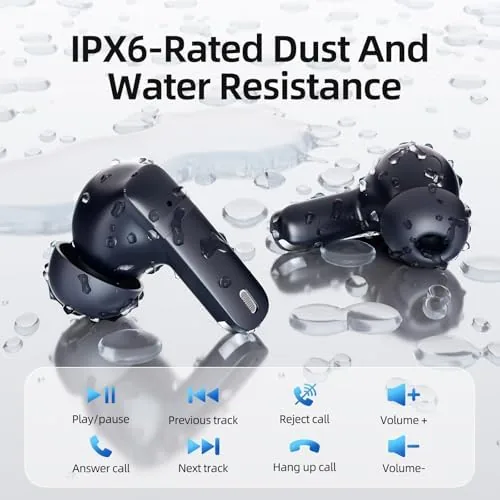 Testing the Wireless Earbuds, 100H Bluetooth 5.4 Headphones, ENC+ ANC Noise Cancelling over two weeks
