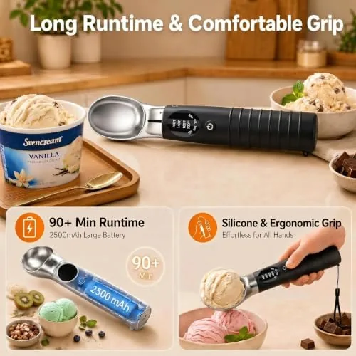 Testing the Heated Ice Cream Scoop with Removable Dishwasher Safe Head | over two weeks