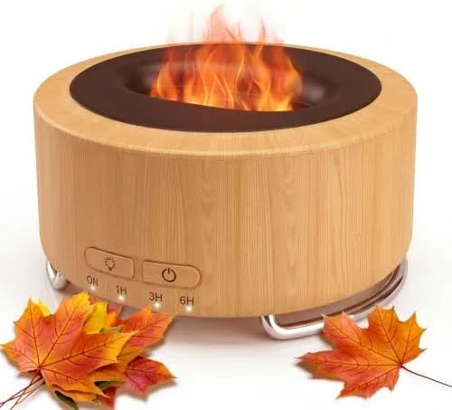 Essential Oil Diffuser for Home: 500ml Fireplace Flame Light | Aromatherapy Diffuser with 9-Color Review: Tested and Rated