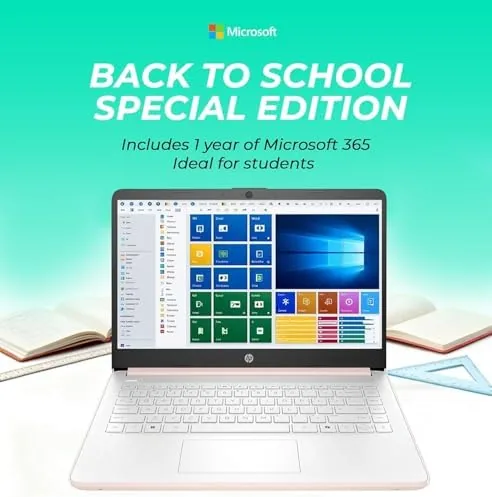 Detail shot of the HP New Everyday Slim Laptop • 2026 Edition • Microsoft features