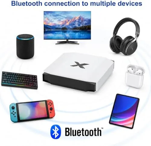 Detail shot of the Android TV Box 12.0 with Miracast, 4GB 32GB 4K Media features