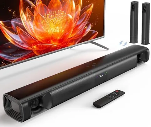 Overview of the Sound Bar for Smart TV, 80W 2.0 Channel Surround Sound