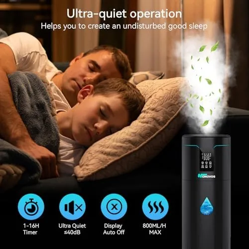 The Humidifiers for Large Room Home Bedroom 2000 sq.ft. 17L/4.5Gal Large compared in context