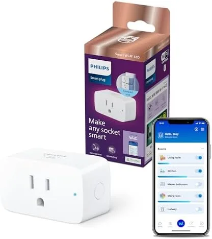 Philips Smart Lighting Smart Plug, Automations, Connected by WiZ, Alexa, Google Home, Apple Home Review: Tested and Rated
