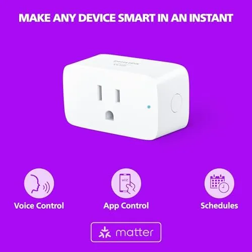 Close look at the Philips Smart Lighting Smart Plug, Automations, Connected by WiZ, Alexa build quality