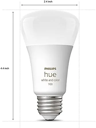 Close look at the Philips Hue Smart 75W A19 LED Bulb - White and build quality