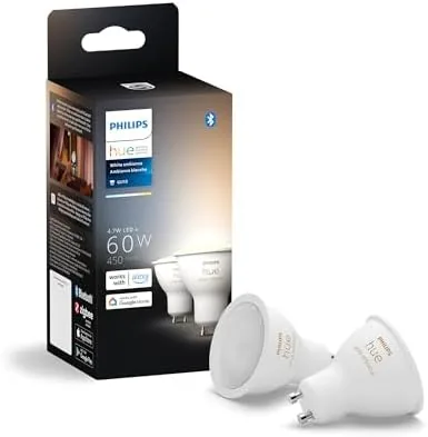 Testing the Philips Hue Smart 60W GU10 LED Bulb - White Ambiance over two weeks