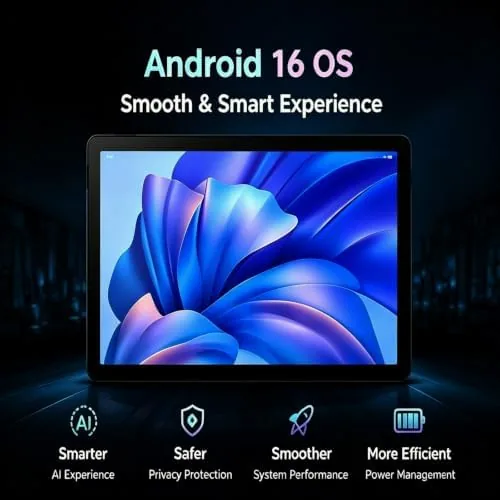 Close look at the Android 16 Tablet 11 inch, 32GB RAM 256GB ROM 1TB build quality
