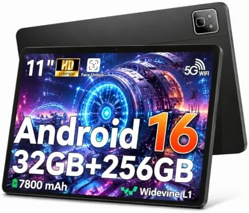 Overview of the 2026 Android 16 Tablet 11inch, 32GB +256GB +1TB Expand, 7800mAh