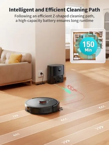 The robot vacuum and self-emptying dock compared beside a standard robot vacuum