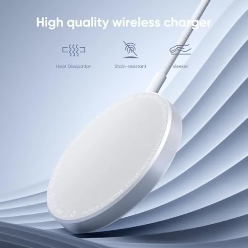 The MagSafe Charger 2 Pack 25W Magnetic Wireless Charger Fast Charging in real use