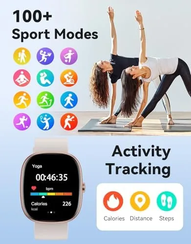Close look at the Smart Watches for Women Men, Answer/Make Calls Notifications, 1.85" Smartwatch build quality