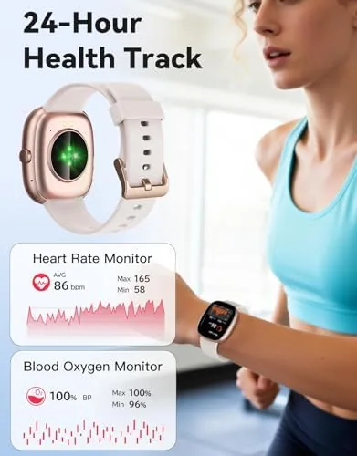 The Smart Watches for Women Men, Answer/Make Calls Notifications, 1.85" Smartwatch in real use