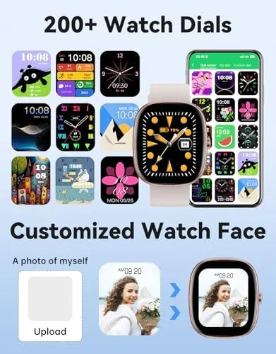 Another view of the Smart Watches for Women Men, Answer/Make Calls Notifications, 1.85" Smartwatch