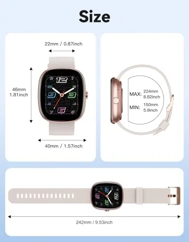 Testing the Smart Watches for Women Men, Answer/Make Calls Notifications, 1.85" Smartwatch over two weeks