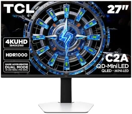 TCL 27" C2A Series QD-Mini LED 4K UHD HDR Gaming Monitor (27C2A, 2026 Model) Review: Tested and Rated