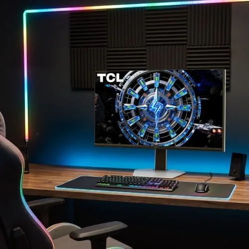 Close look at the TCL 27" C2A Series QD-Mini LED 4K UHD HDR Gaming build quality
